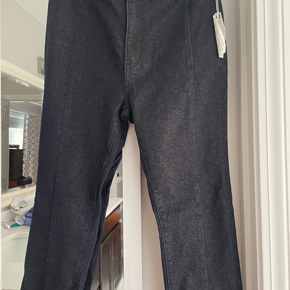Anthropologie gold sparkle High rise jean leggings
